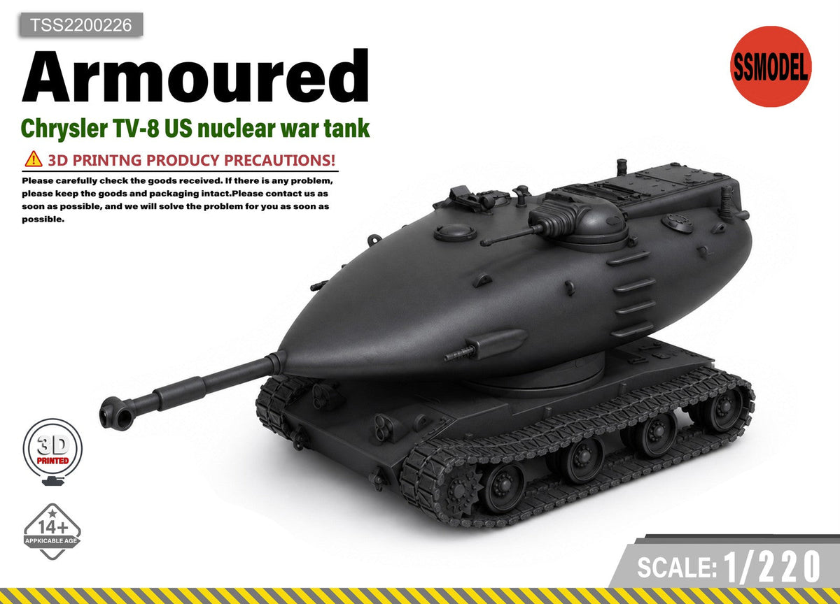 SSMODEL 1/220 TV-8 US Concept Tank Resin MODEL KIT TSS2200226 Main image