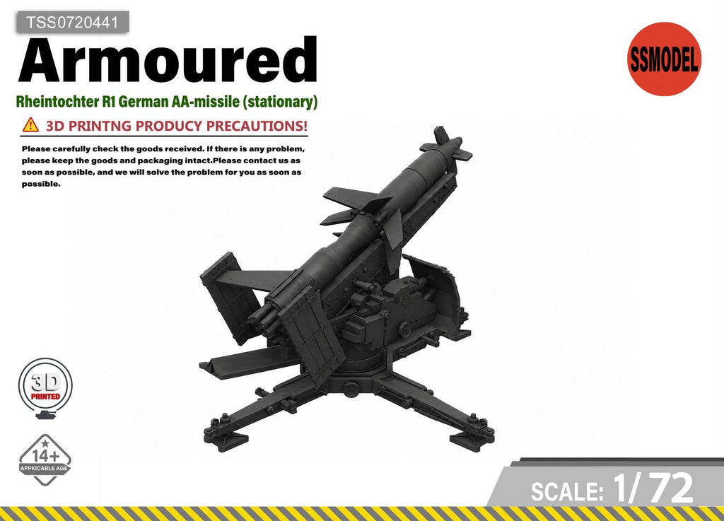 SSMODEL 1/72 Rheintochter R1 German AA-missile Resin MODEL KIT TSS0720441