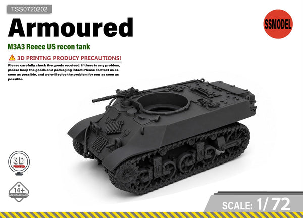 SSMODEL1/72 M3A3 Reece US Recon Tank Resin MODEL KIT TSS0720202