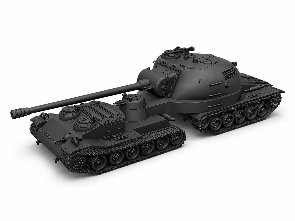 SSMODEL 1/220 Super Heavy Semi-trailer Tank Resin MODEL KIT TSS2200224