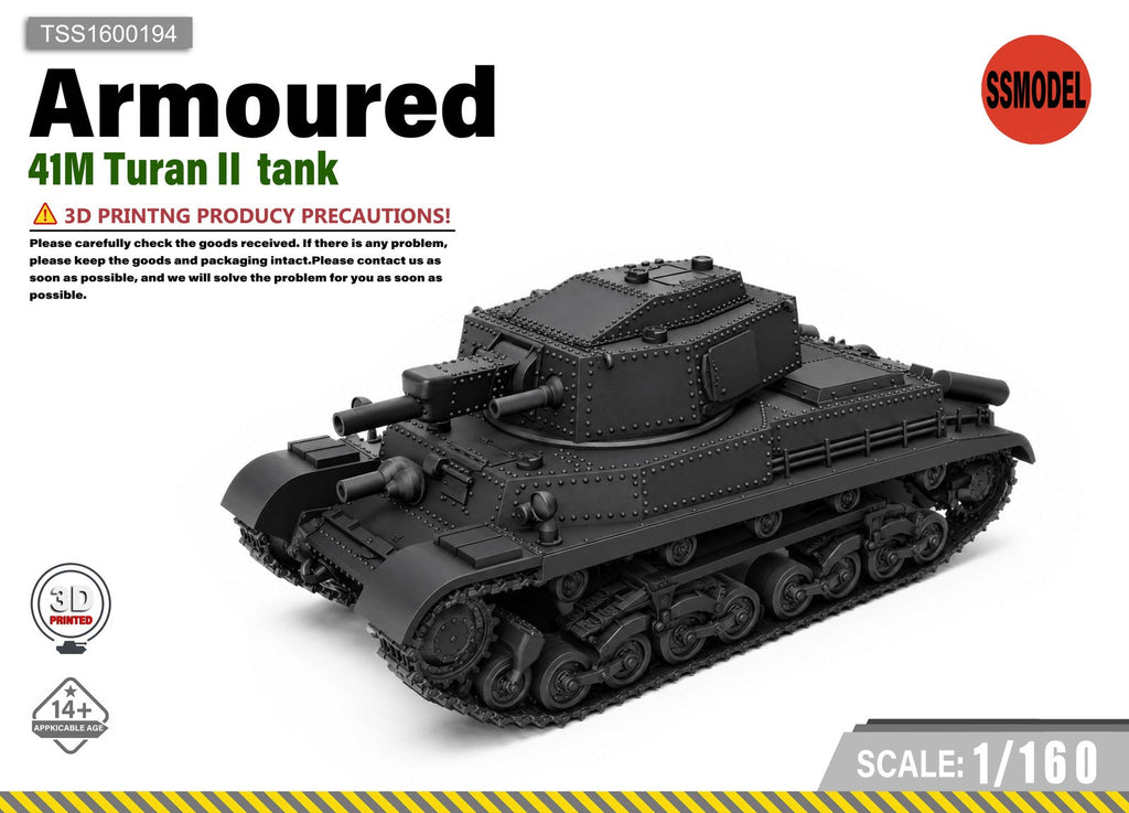 SSMODEL 1/160 41M Turan II tank Resin Model Kit TSS1600194