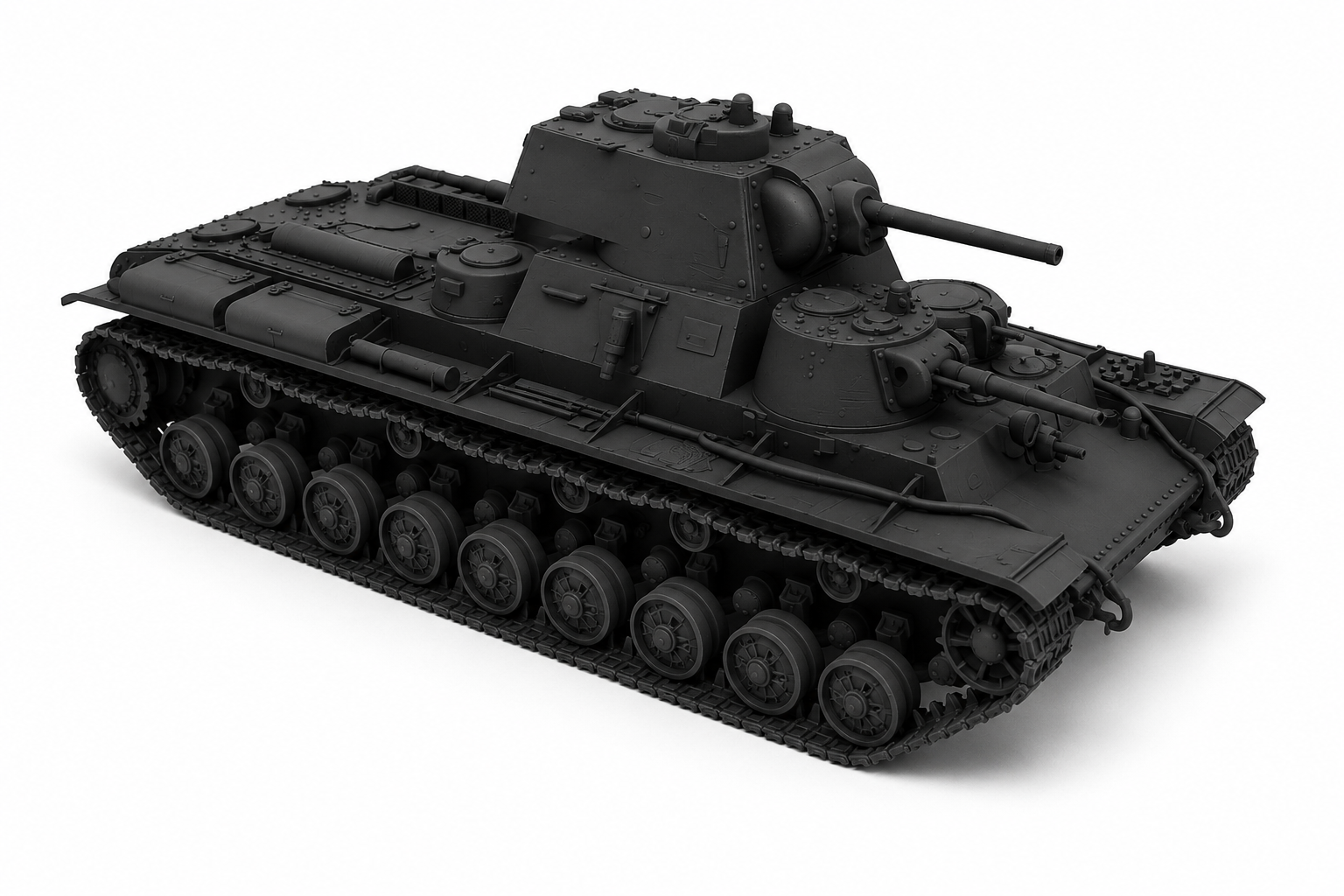 SSMODEL 1/76 KV-35 Soviet fictional superheavy tank resin model kit TSS0760490 Secondary image
