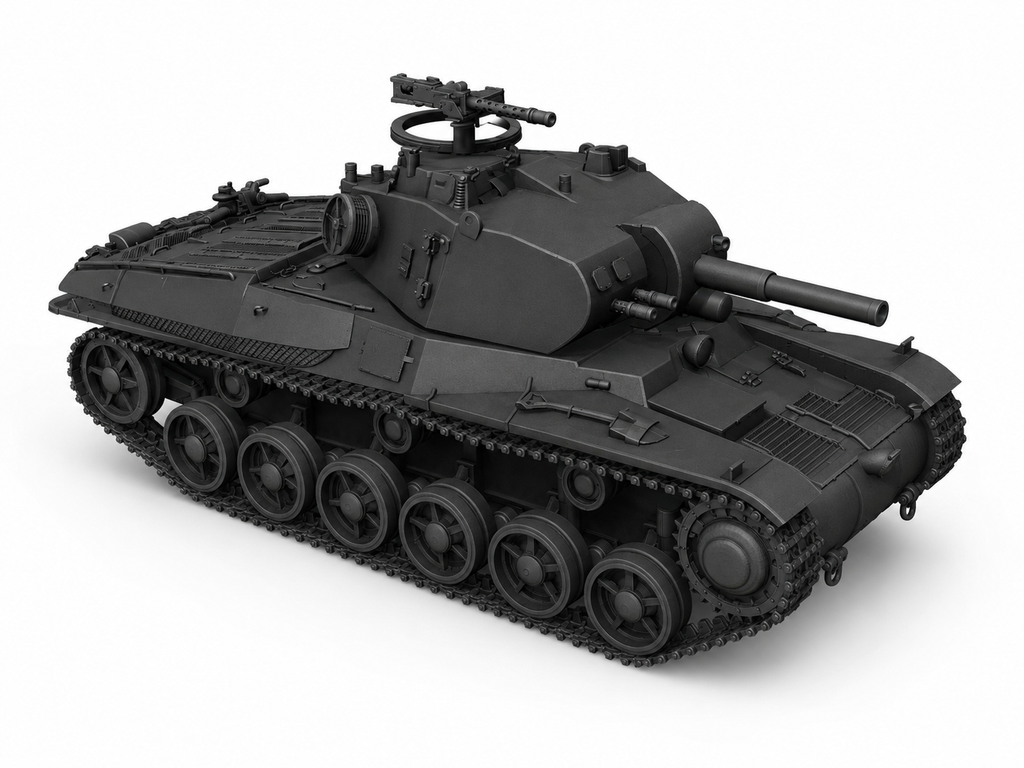 SSMODEL 1/220 Ikv 73 Swedish self-propelled gun tank resin model kit TSS2200384
