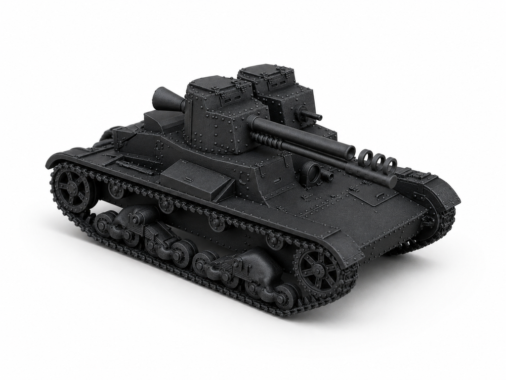SSMODEL 1/72 T-26 mod. 1931 recoilless cannon tank Resin Model Kit TSS0720078