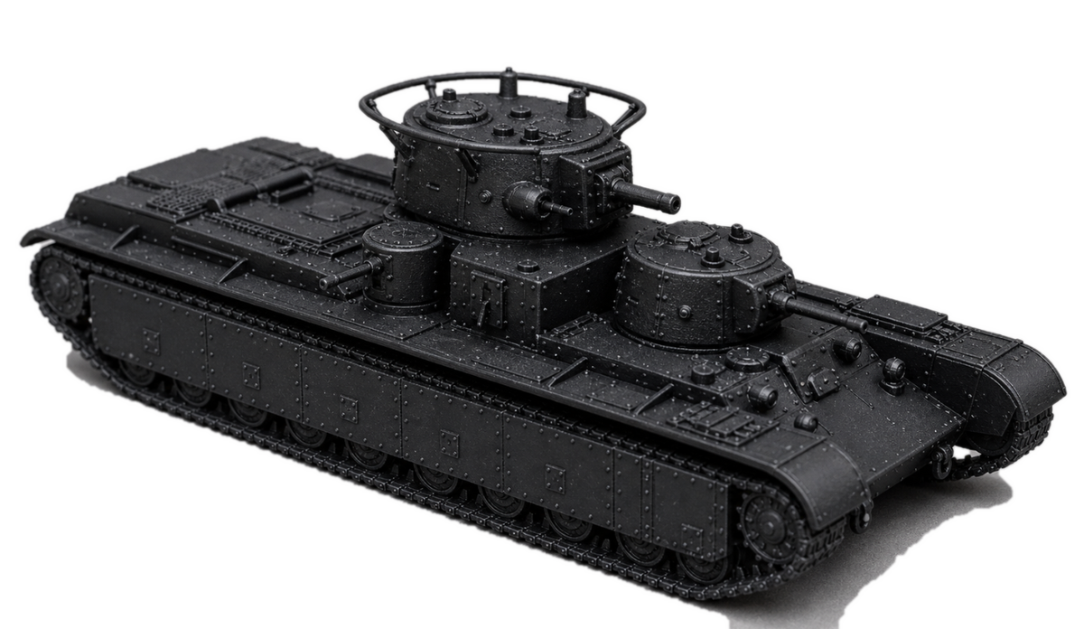 SSMODEL 1/160 T-35 Tank Resin Model Kit TSS1600044 — detail view 2