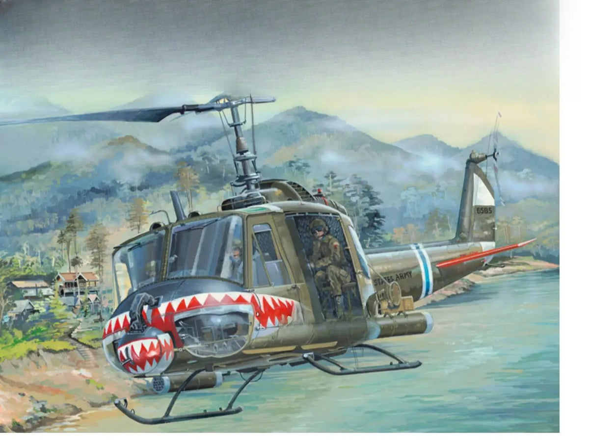 Trumpeter 1/18 UH-1 Huey B 81806 — scale model kit