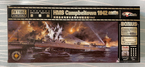 Flyhawk FH1105S 1/700 HMS Campbeltown 1942 DELUXE EDITION Plastic Model Kit Secondary image