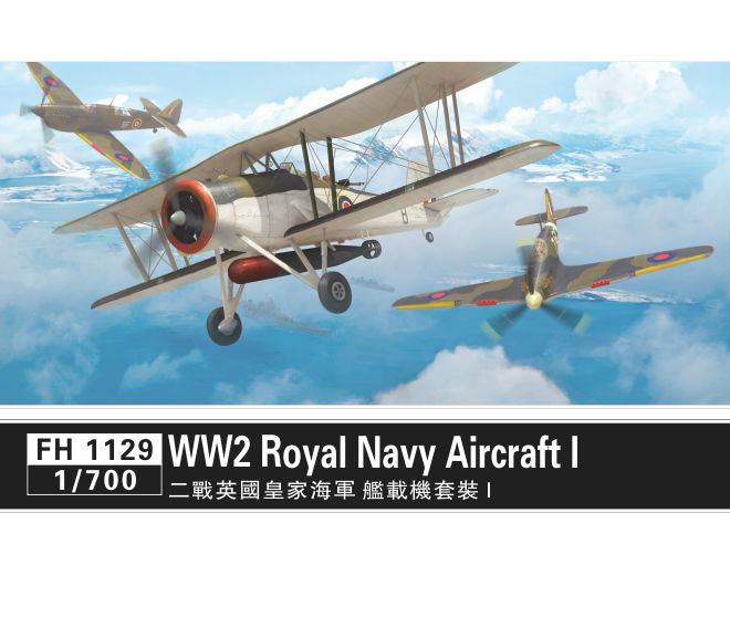Flyhawk FH1129 1/700 WWII Royal Navy Aircraft I Plastic Model Kit Main image
