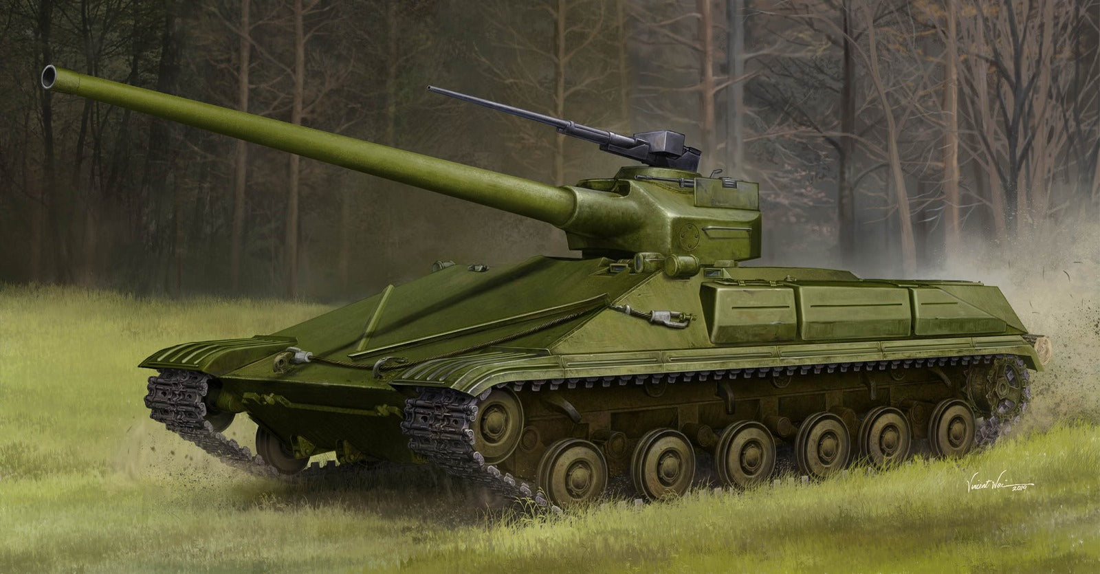 Trumpeter 09580 1/35 Scale Ob ject 450 Medi um Tank Model Kit Main image