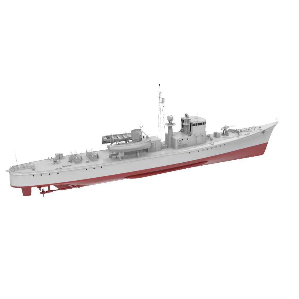 RHWS011S IJN Type K-8 No.13 Submarine Chaser Kusentei Full Hull — detail view 2