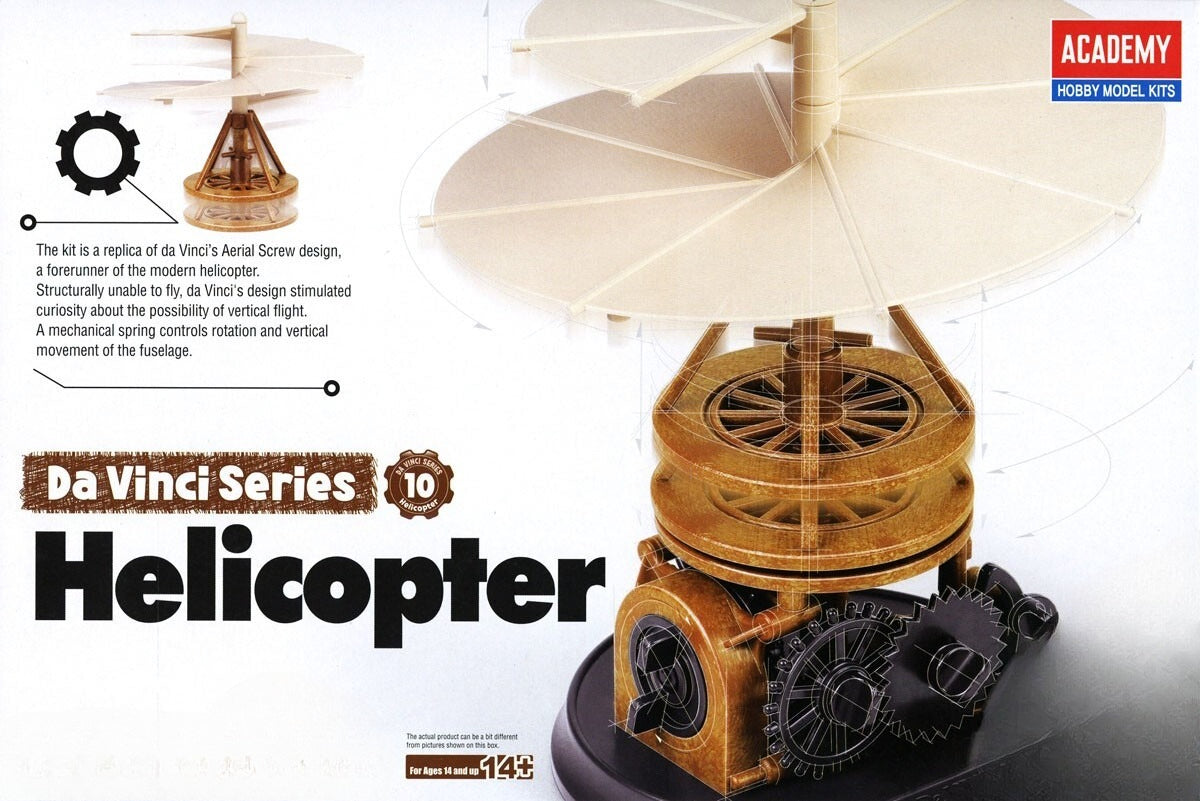 Academy 18159 Da Vinci Invention series Helicopter (Plastic model) Main image