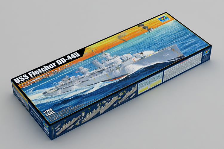 Trumpeter 03723 1:200 USS NAVY Fletcher DD-445 Destroyer Model Assembly Kit — detail view 26