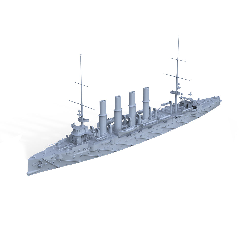 SSMODEL 504 Military Warship Model Kit Russian Navy Varyag Protected Cruiser — scale model kit