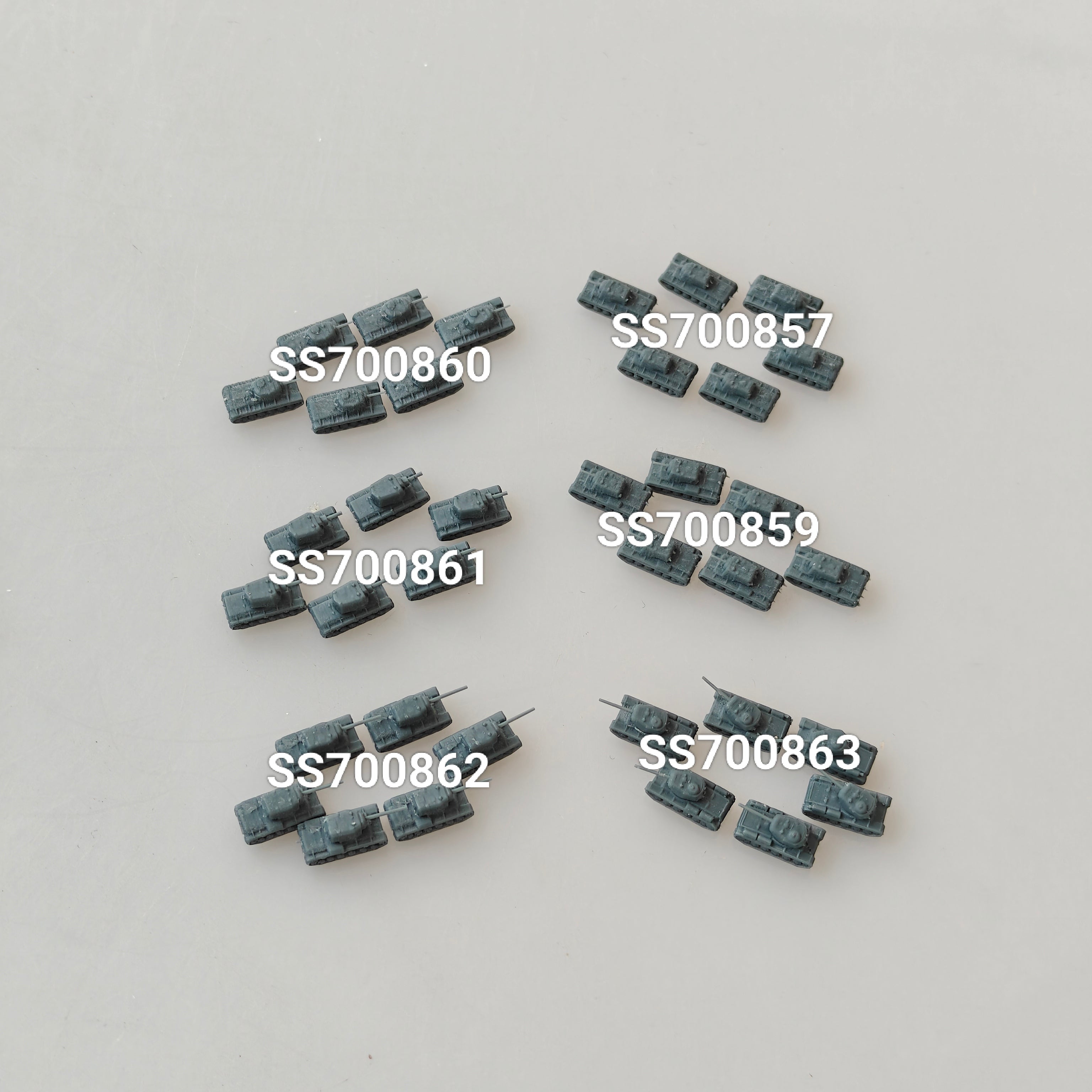 MRY-SFW SSZH002 1/700 Soviet Steel Giants: Complete KV Heavy Tank Collection (7 Models) — L-11 to KV-85 KV-1 Variants + KV-2 + KV-85 Resin Model Kit Unassembled Unpainted Secondary image
