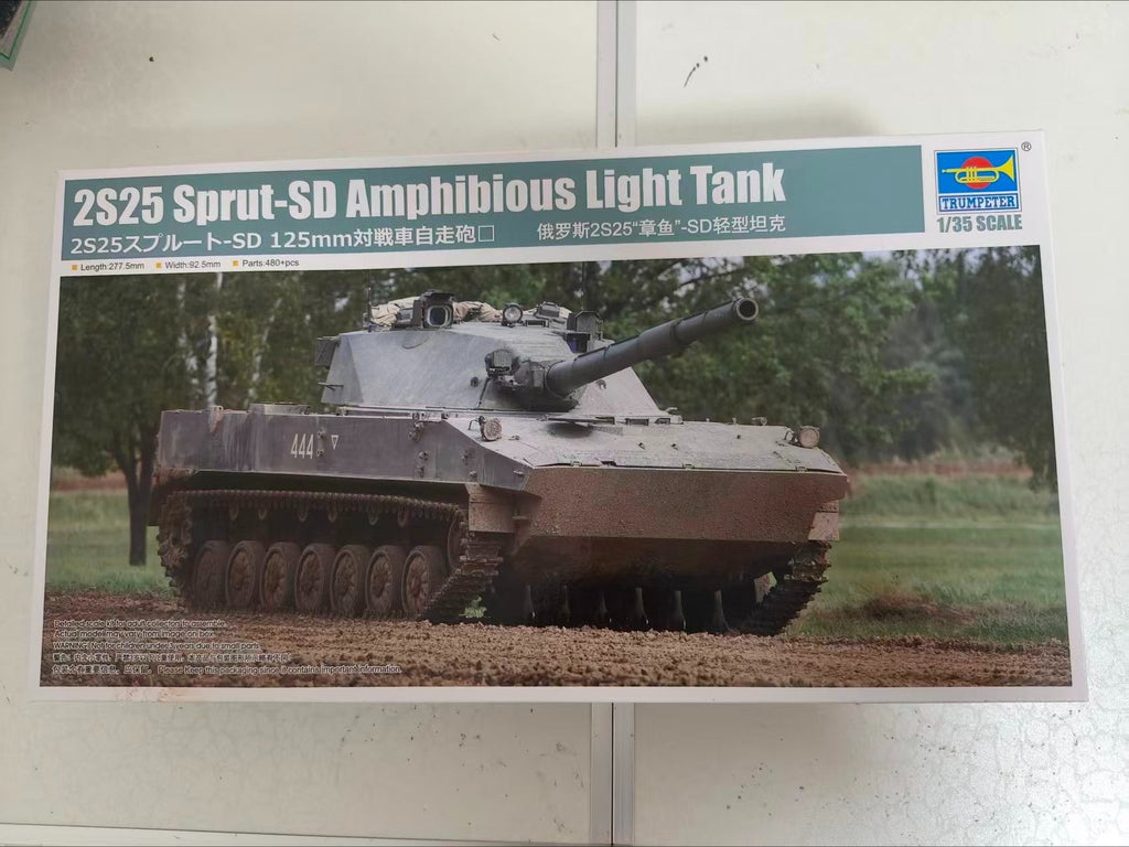 Trumpeter 09599 1/35 Scale 2S25 Sprut-SD Amphibious Light Tank