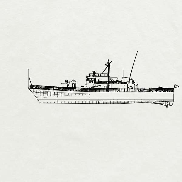 SSMODEL 760 Military Model Kit USS Asheville (PGM-84) Water Line