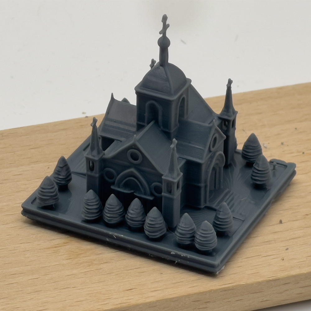 RHMG-192(193) 1/S 1/L Miniature Factory Building Military Car Railroad Track Accessory Props Diorama Scenery Model Ornament Church3 Main image