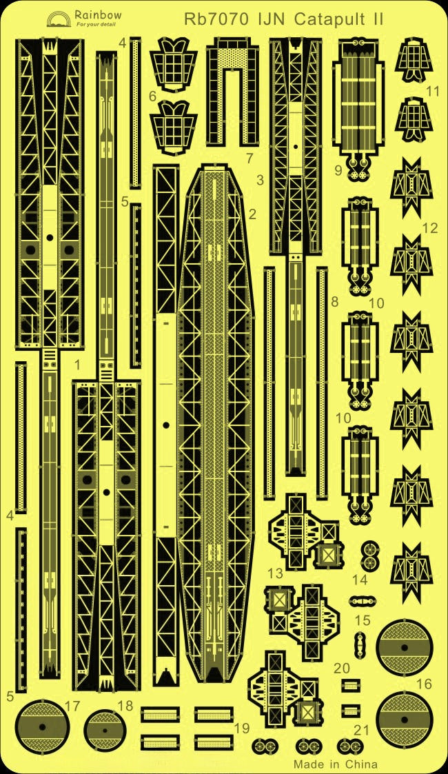 Rainbow Photo-Etched PE 1/700 IJN Catapult II RB7070 Main image