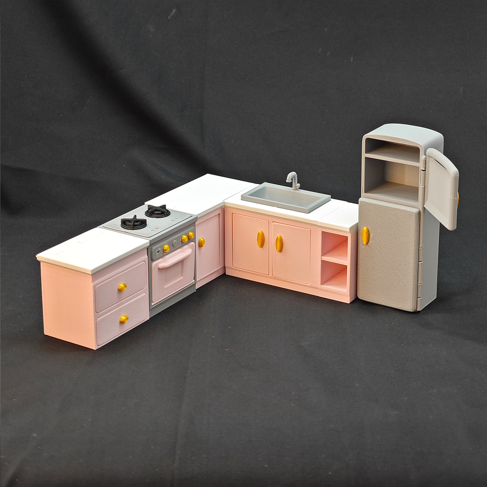 LYTP121036 1/12 Molasses's Fantasy Kitchen 3D Printing DIY Miniature Scenes Dollhouses Creative Ornaments Desktop Displays Mini Models 1/12 Scale BJD OB Dolls — detail view 4
