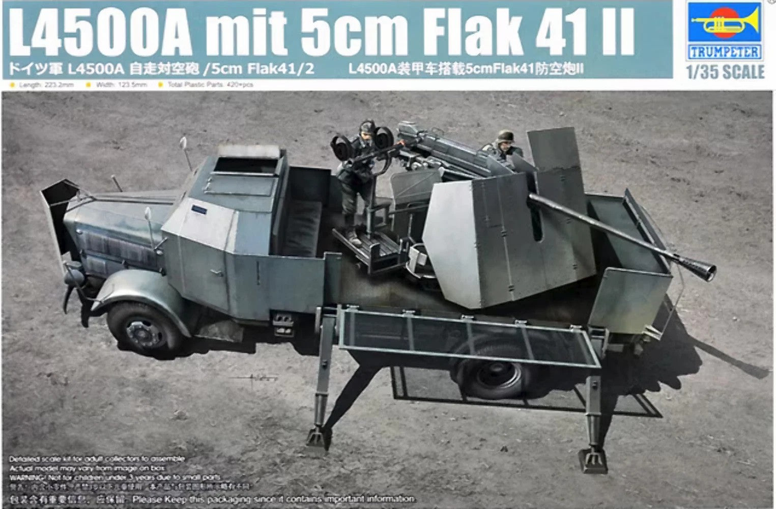 Trumpeter 09594 1/35 L4500A mit 5cm Flak 41 II Main image
