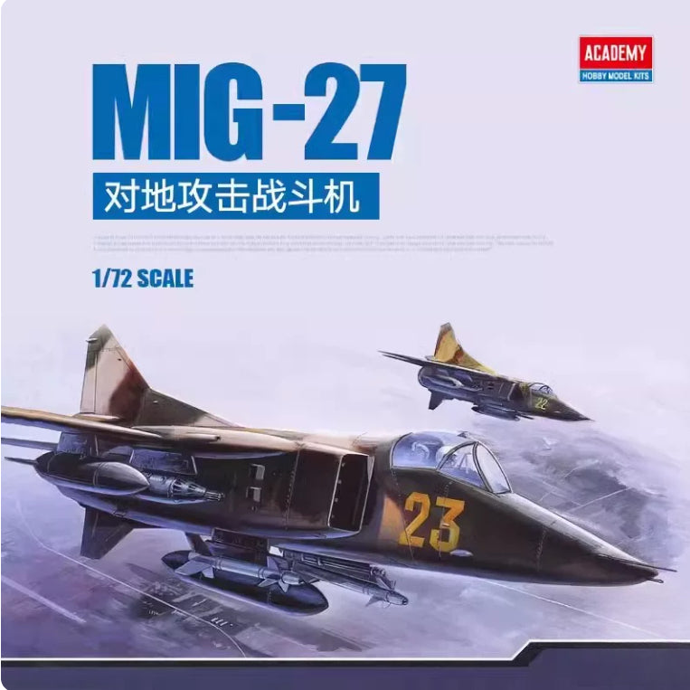 Academy  AC12455 M-27 Flogger-D Fighter 1:72 Plastic Model Kit ACADEMY- — scale model kit