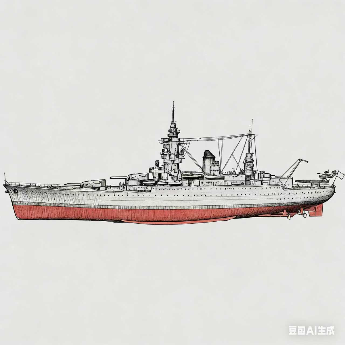 SSC143S  Military Model NMF Dunkerque Class Dunkerque Battleship Full Hull — scale model kit