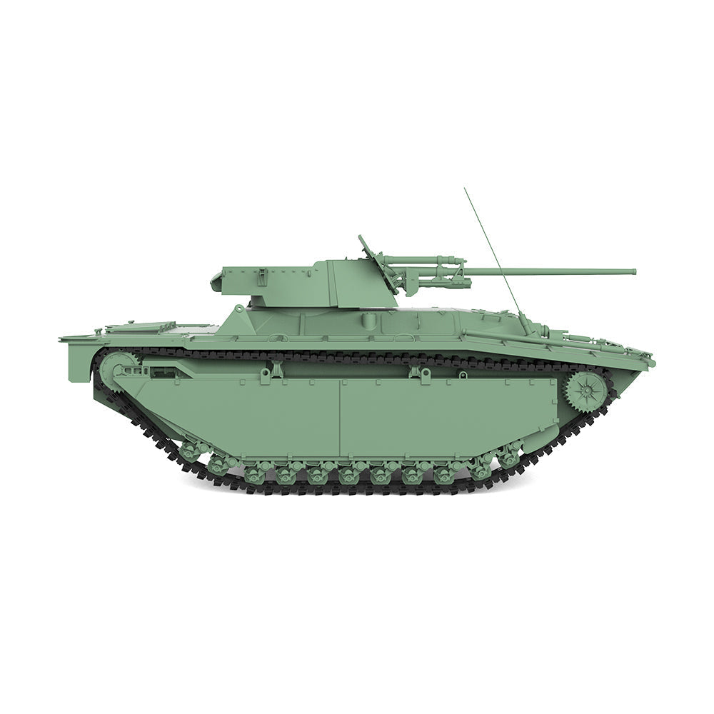 SSMODEL 549 Military Armoured Model Kit US LVT A-4/ZiS-2 Tank Destroyer Secondary image
