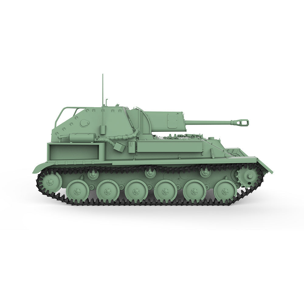 SSMODEL 611 Military Armoured Model Kit Soviet SU-76M 76mm ZiS-3 Tank Destroyer — detail view 4