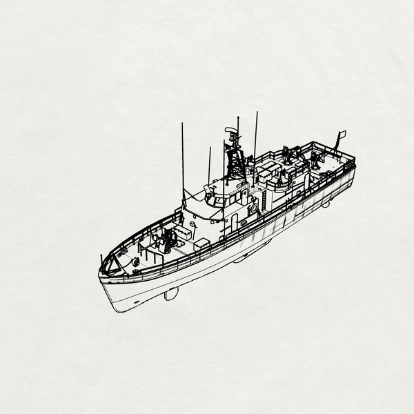 SSMODEL SSC771  Military Model USN PGM-59 Class Kim Qui (HQ 605) Water Line