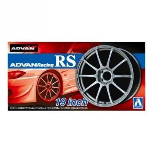 Aoshima AO-05378 1/24 Rim & Tire Set ( 45) Advan Racing RS 19" Main image