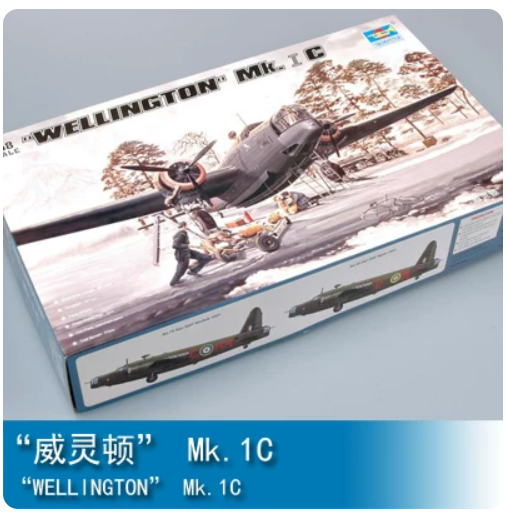 Trumpeter model plane kit 02808 1/48 WELLINGTON MK.1C aircraft Main image