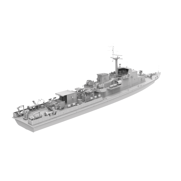 RHWS010 German Project 89.2 Submarine Chaser Bernau Water line