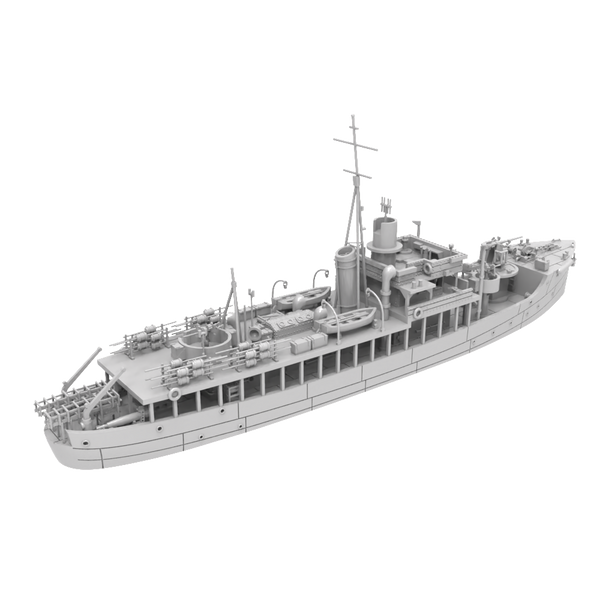 RHWS015 HMS Isles Cllass Submarine Chaser Liscomb Water line