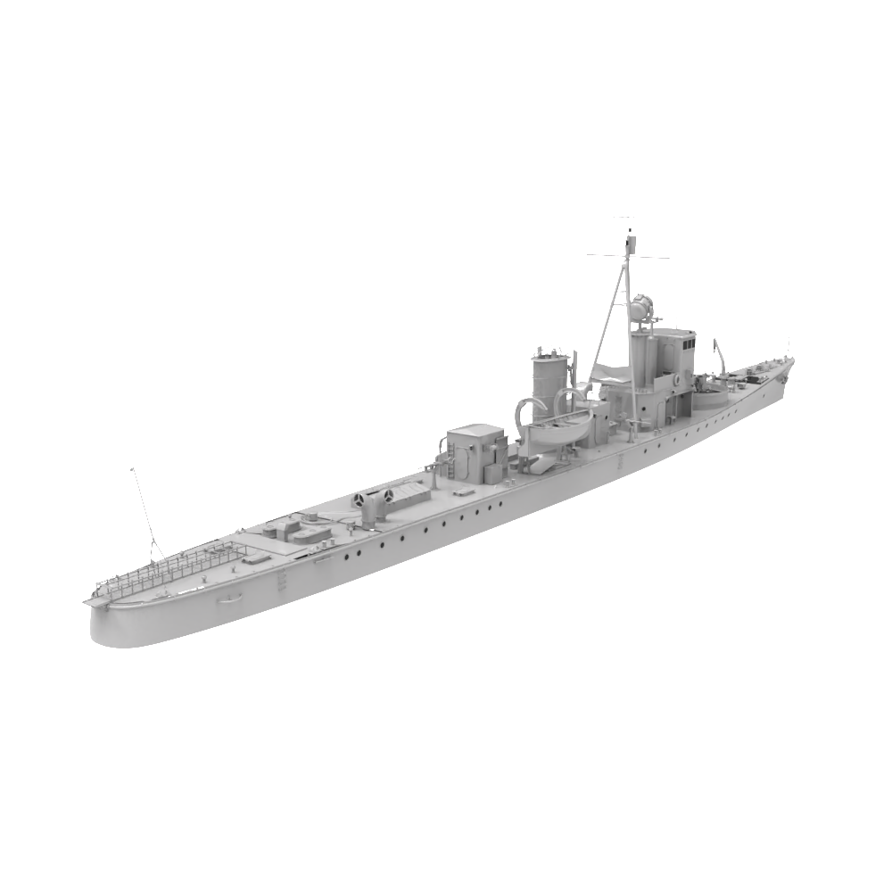 RHWS014 IJN Type K-3 No.1 Submarine Chaser Kusentei Water line — detail view 2