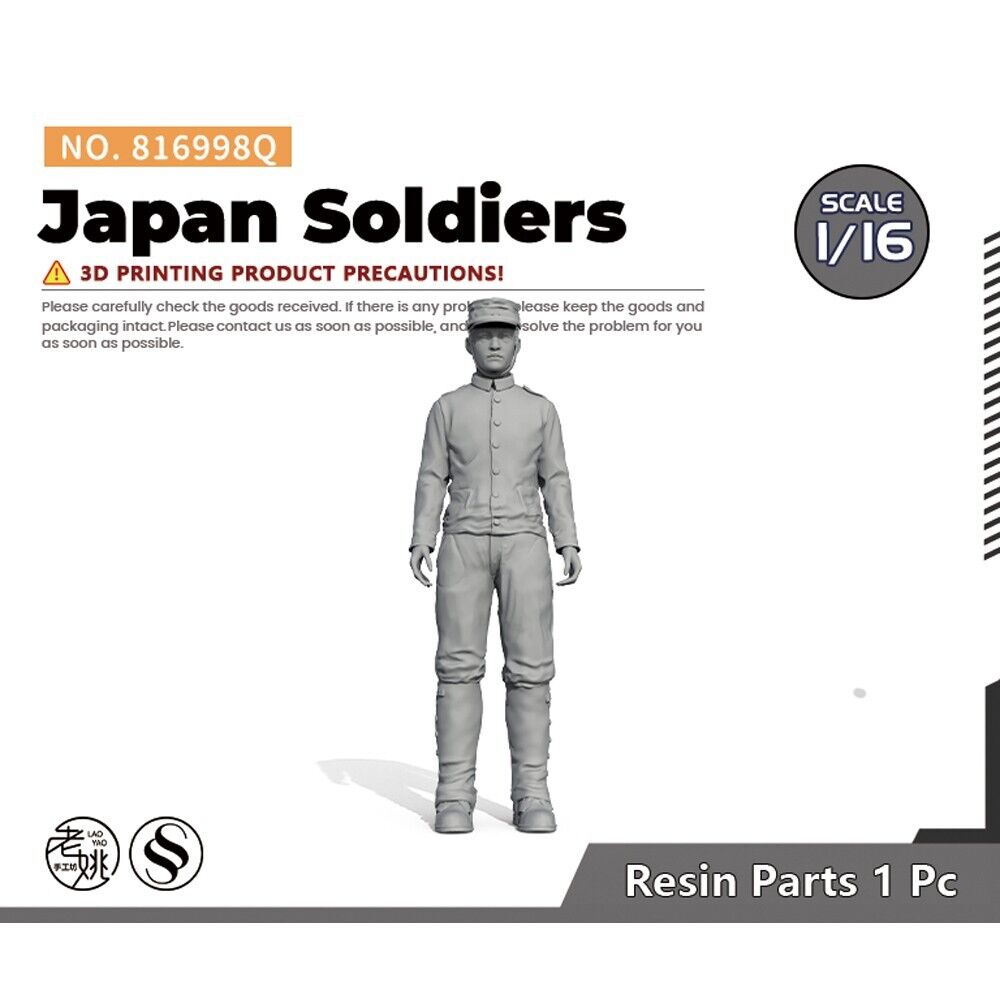 SSMODEL SS816998Q 1/16 Model Upgrade Parts Army Model Japan Soldiers 1pc Main image