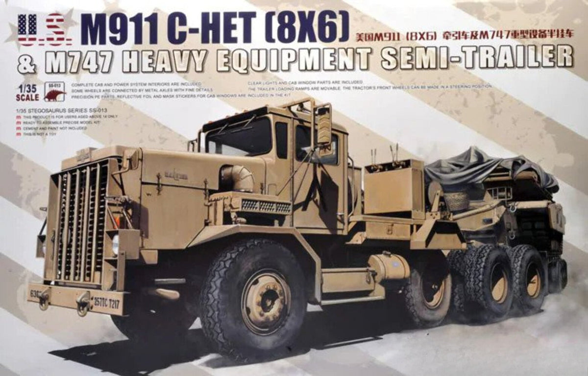 Meng SS013 1/35 M911 C-HET and M747 Semi Trailer Main image