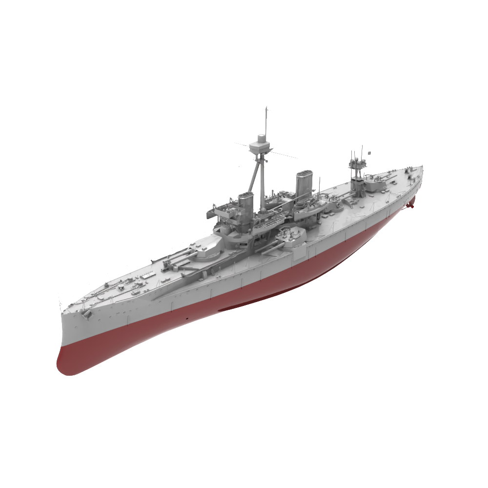 RHWS041S   Military Model Kit Full Hull British HMS Dreadnought — scale model kit