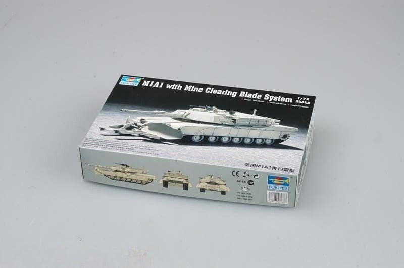 Trumpeter 1/72 07277 M1A1 with Mine Clearing Blade System Main image