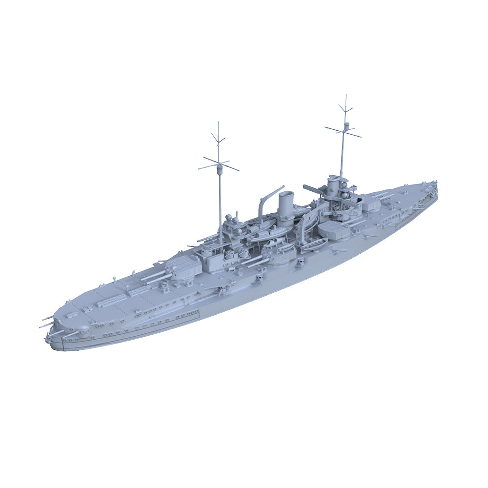 SSMODEL 519 Military Warship Model Kit SMS Nassau Class Westfalen Battelship — detail view 4