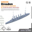 SSMODEL 531 Military Warship Model Kit SMS Dresden Light Cruiser
