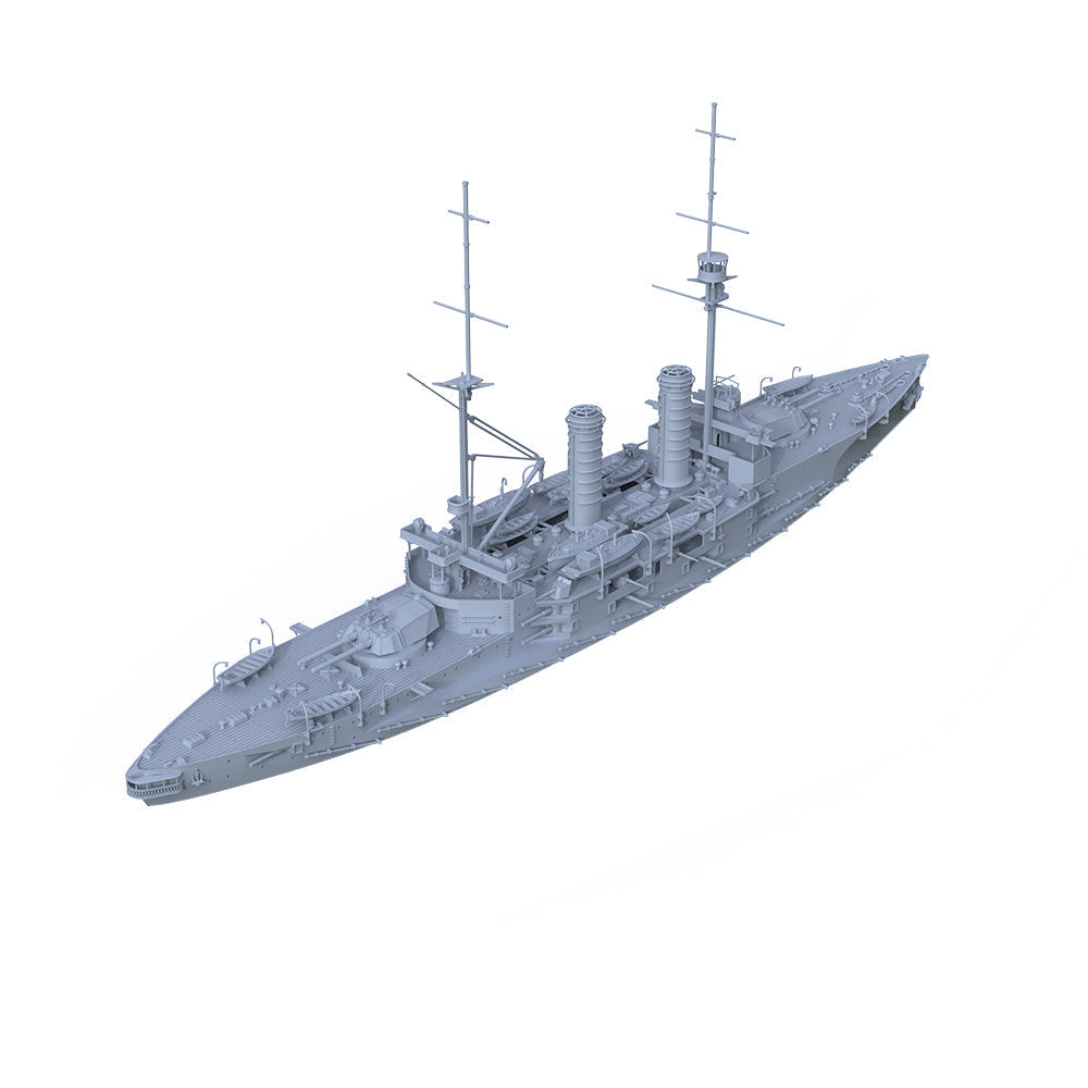 SSMODEL 536 Military Warship Model Kit IJN Tsukuba class Ikoma Battlecruiser 1912 — detail view 3