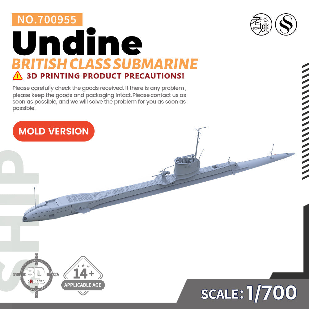 SSMODEL SSC955 Military Warship Model Kit British Undine Class Submarine