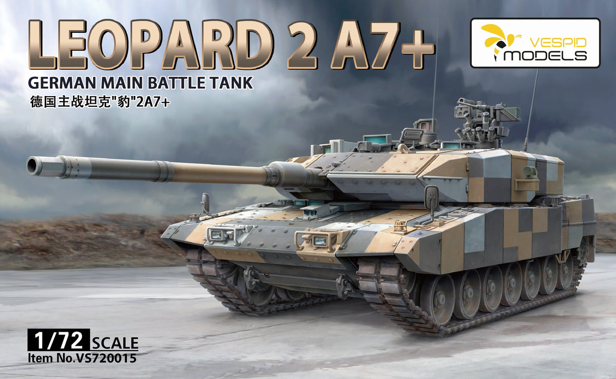 VESPID MODELS VS720015 1/72 German Main Battle Tank Leopard 2A7+ model kit Main image