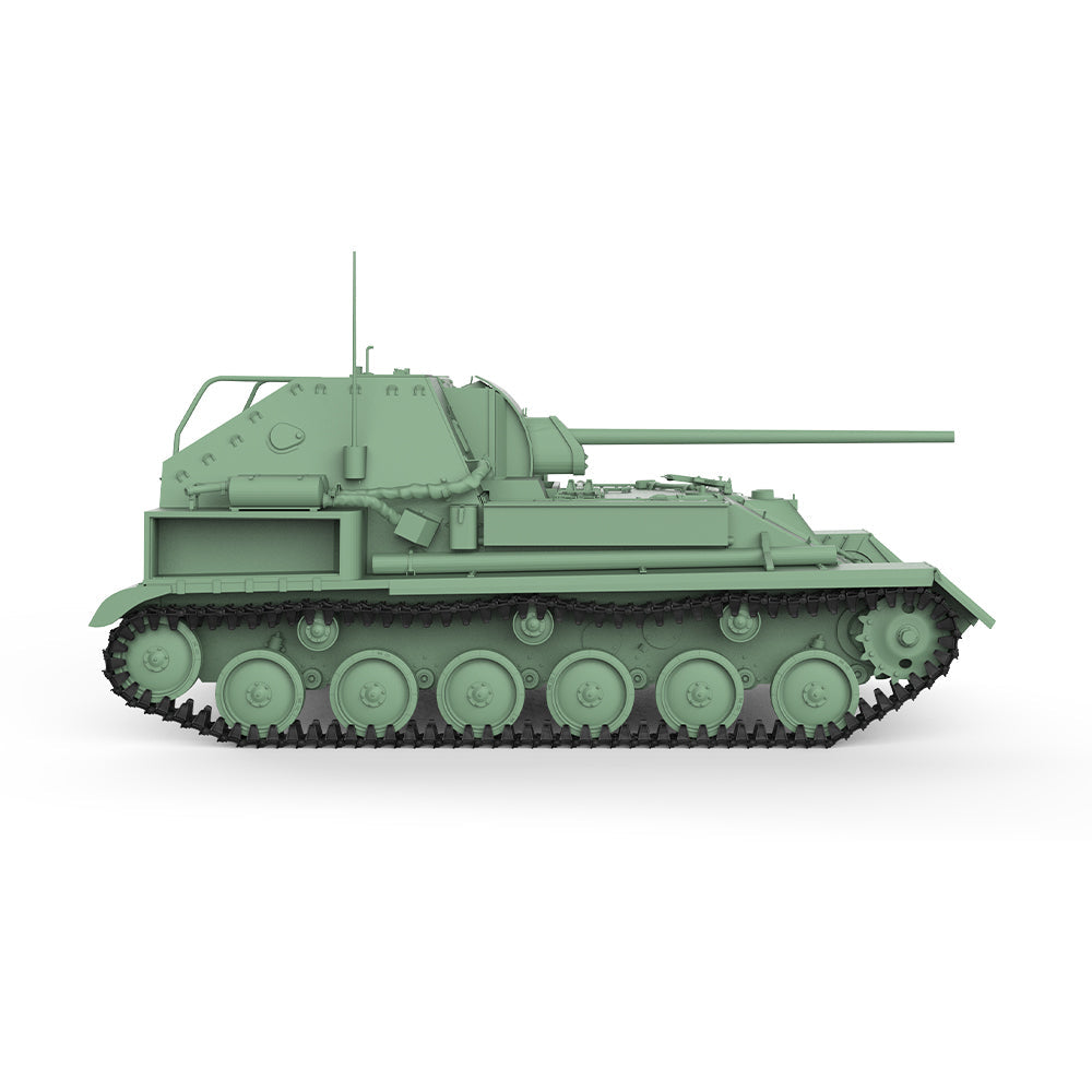SSMODEL 612 Military Model Kit Soviet SU-76M 85mm D-5S Tank Destroyer — detail view 4