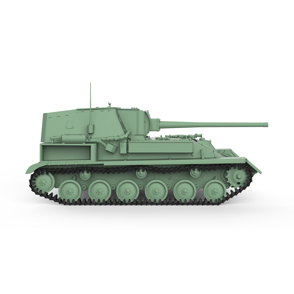SSMODEL 613  Military Model Kit Soviet SU-85A 85mm D-5S Tank Destroyer — detail view 4