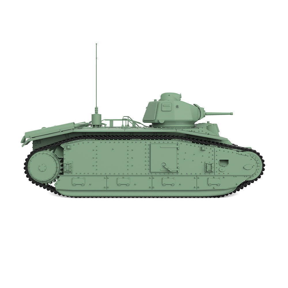 SSMODEL 651 Military Armoured Model Kit France B1 Heavy Tank (Phase II) — detail view 4