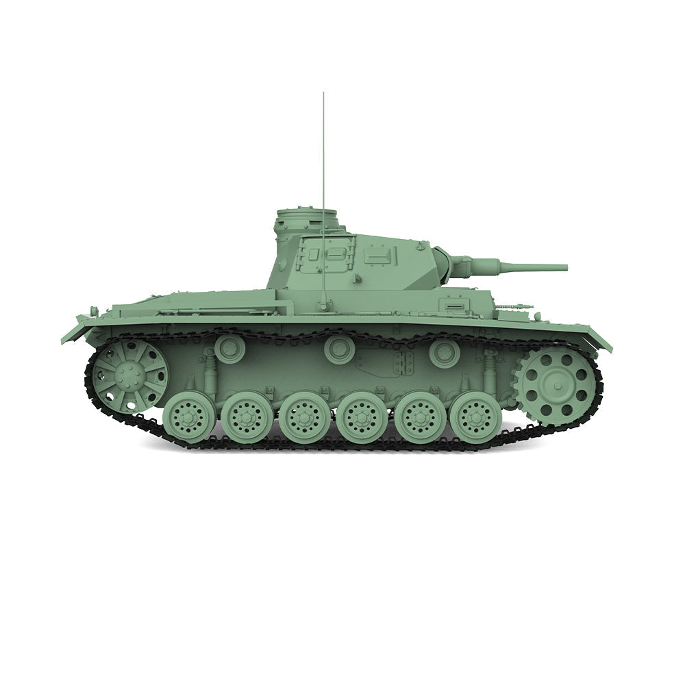 SSMODEL 712 V1.9 1/72(64,76,87) 25mm Military Model Kit German Pz.Kpfw.III Medium Tank Ausf.F — detail view 4