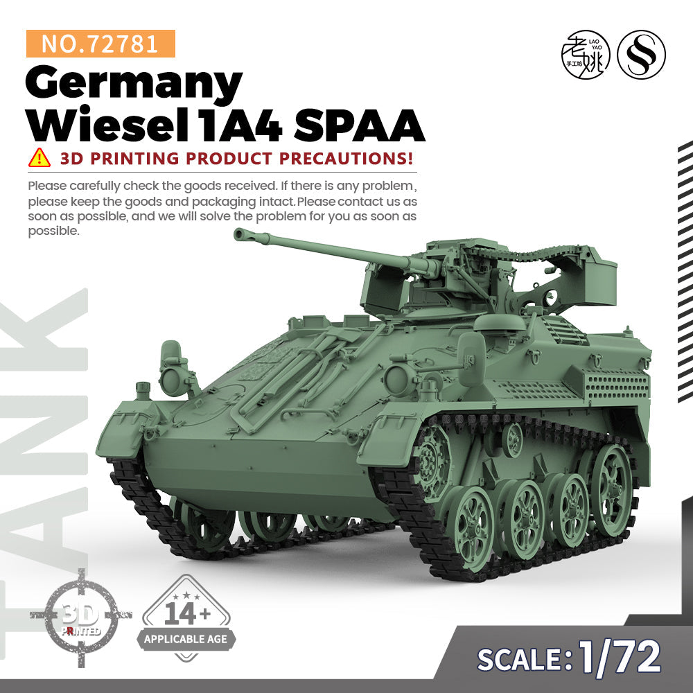 SSMODEL 781 Military Armoured Model Kit Germany Wiesel 1A4 SPAA Main image