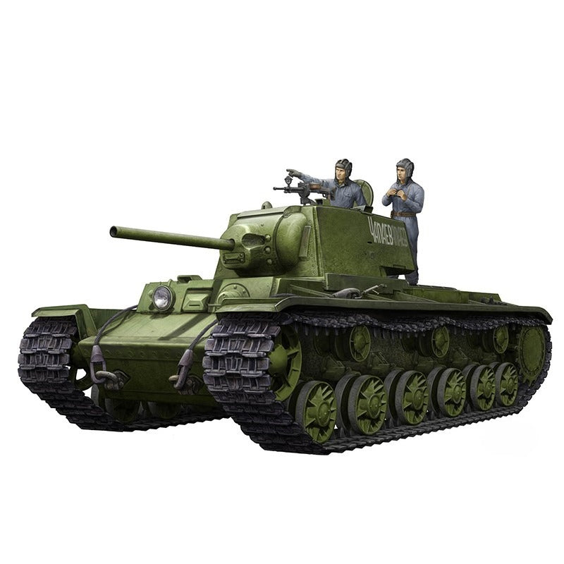 Trumpeter 09597 1:35 scale KV-1 1942 Simplified Turret Tank w/Tank Crew kit Main image