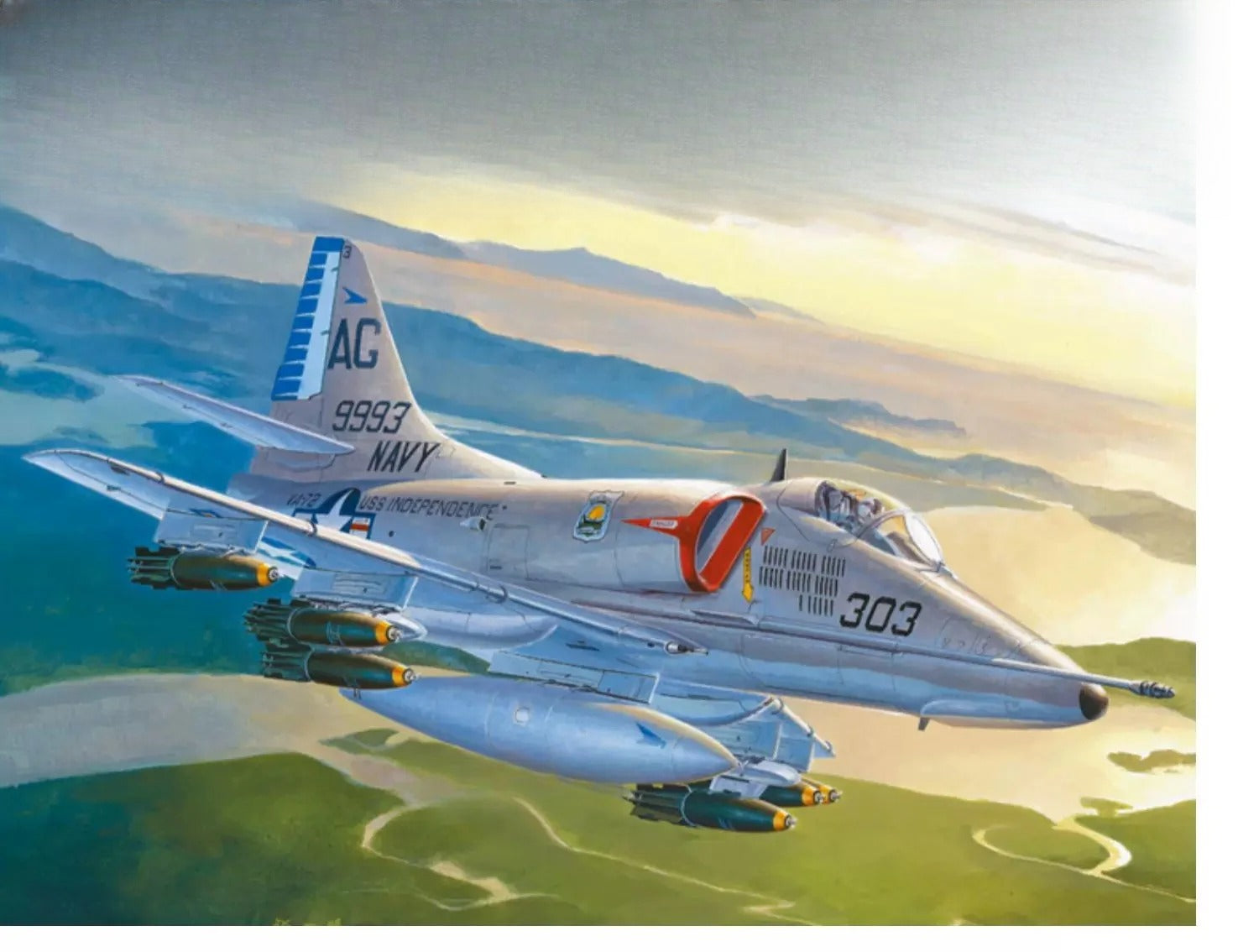 Trumpeter HOBBY BOSS 1/72 A-4E "Skyhawk" attack aircraft 87254 — scale model kit
